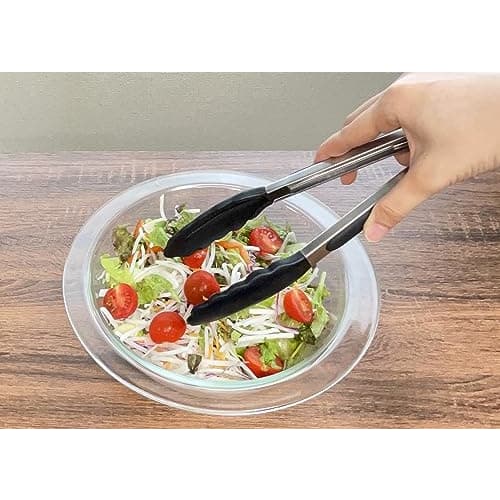 Takagi Craftsman's Way 66 Nylon All-Purpose Tongs with Stopper, Black, 240mm