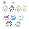 Double Hoop Nose Ring Stainless Steel for Single Piercing, Snug Spiral Nose Ring 20G 8/10mm Thin Nose Rings Piercing Jewelry