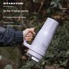 Multi-Purpose Portable Drinkware: Office & Outdoor Coffee/Water Cup with Straw and Handle.