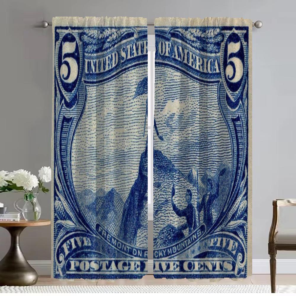 

Шторы для детской комнаты, затемняющие шторы для комнаты, 2-панельные шторы для домашнего интерьера, абажуры, украшение на Хэллоуин, тюль для спальни W50xH70cmx2pcs-CL