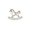 Luxurious Zodiac Horse Brooch: Women's Elegant Wooden Horse Pin - High-End Fashion Accessory for Clothing and Suits