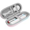 Portable Travel Toothbrush Case Protective Holder Toothbrush Case Charger Storage Box with Mesh Pocket