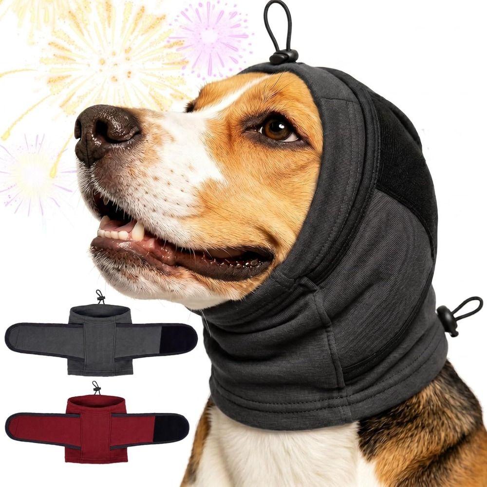 Thickened Dog Ear Muffs Breathable Dog Calming Hoodie Comfortable Quiet Ears Cover  Storms