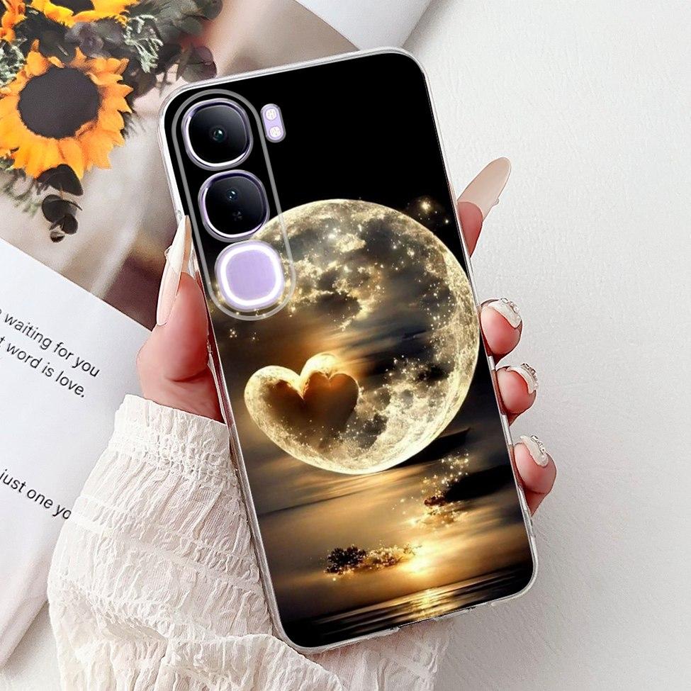 For Vivo V40 Lite 5G IDN Case V2417 Clear Cute Cat Fashion Butterfly Love Painted Soft Phone Case For Vivo V40 Lite 4G IDN Cover