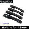 Styling Chrome For Honda Fit Jazz 4 4th Generation Mk4 GR GS   2022 Black Carbon Fiber Door Handle Cover Car