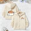 Hoodie Capybara Jacket Kids Boys Girls Zipper Spring and Autumn Trendy Animal Cartoon Sweatshirts Zip Up Casual