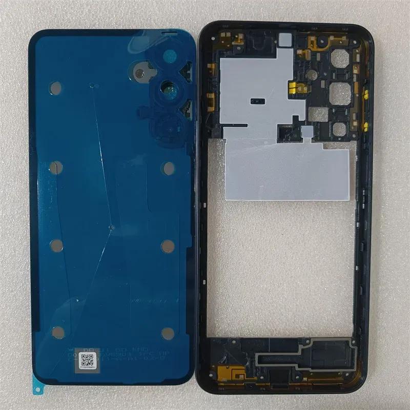 For Samsung Galaxy 16 5G 166 Phone Housing Middle FrameBattery Back Cover Case Panel Lid Rear Camera Lens Repair Parts