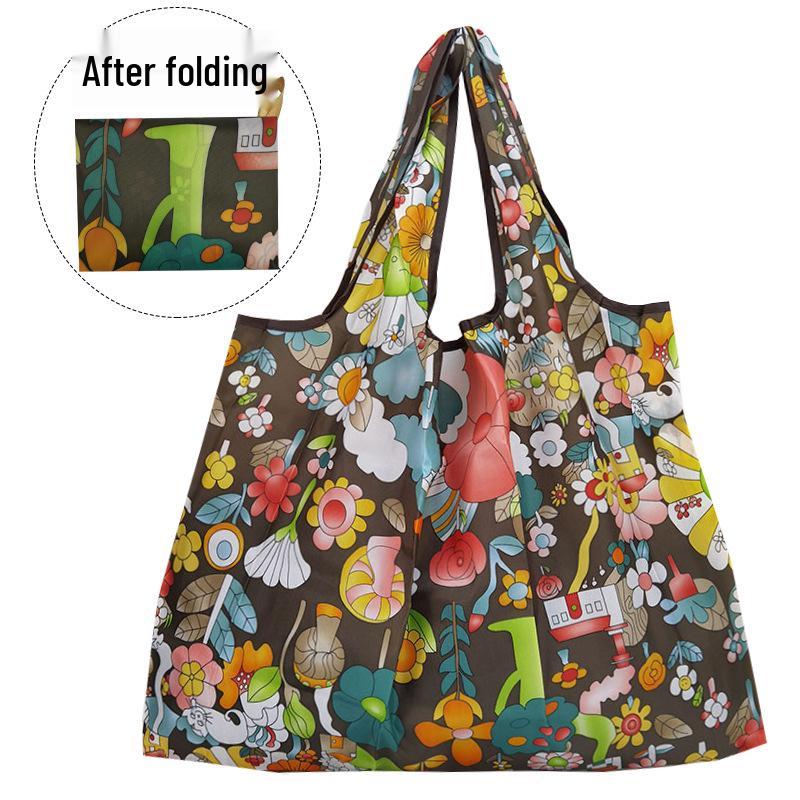 Eco-friendly Foldable Storage Tote - 210D Oxford Cloth, Waterproof & Large Capacity