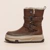 Thick velvet snow boots women's winter new thick sole heightening warm and comfortable Korean version of Internet celebrity versatile short boots