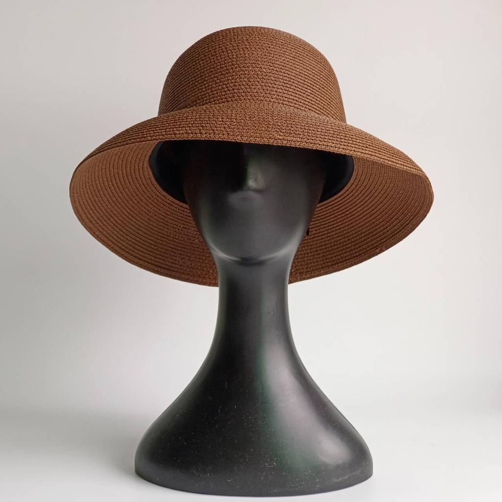 Lake Blue Summer Straw Hat French Elegant Outdoor Beach Travel Anti-ultraviolet Women's Straw Hat  Chapeau Femme