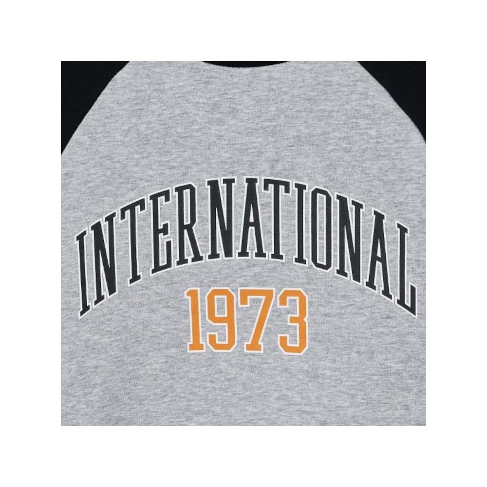 [fila Kids] Brushed Raglan Sweatshirt  Fk2pog4202x Blk  q0zFk2pog4202xBlk