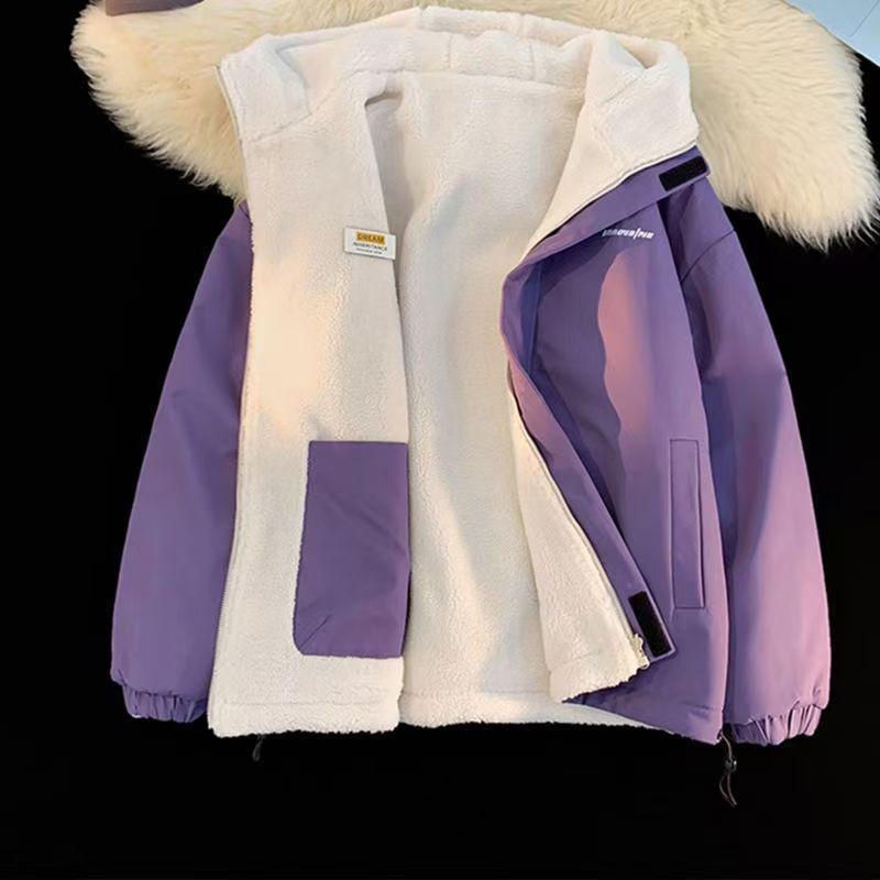 Men's Trendy Cotton Jacket with Lamb Fleece - 2025 New Fall/Winter Double-Sided Thickened Coat