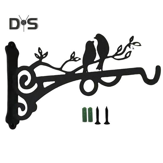 Wand-Pflanzenaufhänger, metallbeschichteter Wandhaken, rostfreie Halterung für den Innen- und Außenbereich zum Aufhängen von Pflanzen, Windspiel, Laterne, Vogelhäuschen