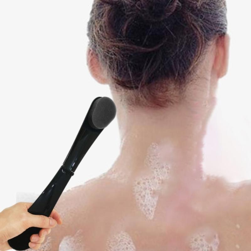 Langstiel Badeschwämme Rückenwascher Badeutensil Hautreinigung Körperpeeling Rückenwascher Bürste Lotionapplikatoren