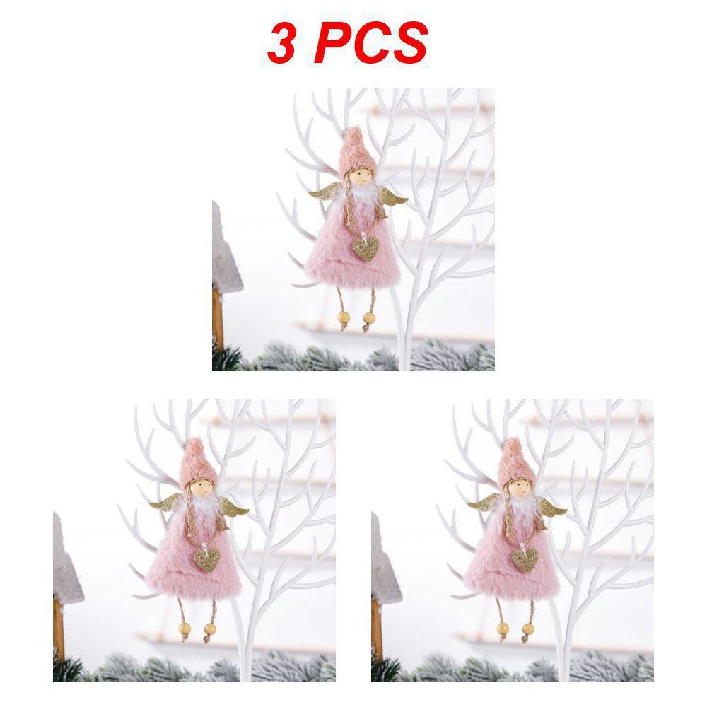 1~10PCS New Year Christmas Elf Doll  Kids Gift Xmas Tree Decor Plush Angel Pendant Christmas Decor 2024 Navidad Home Decor