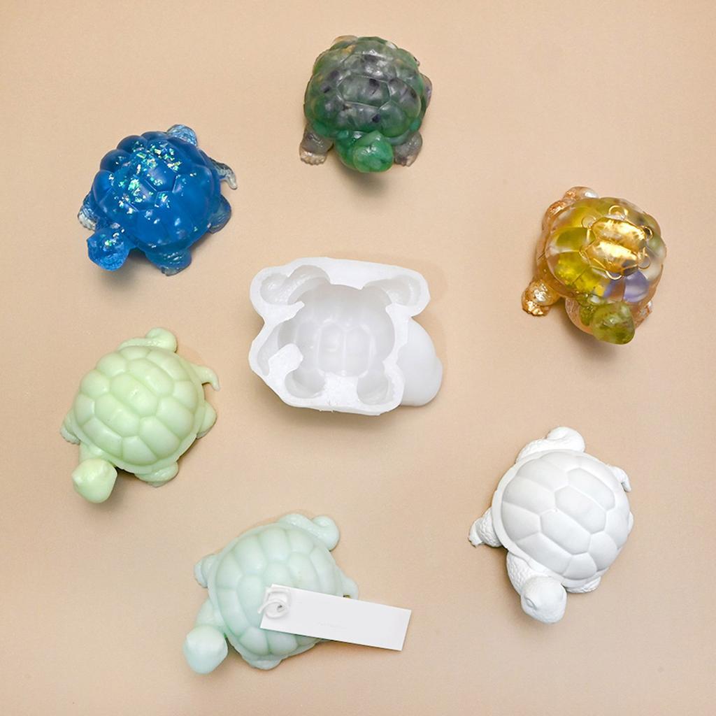 Silicone Crafting Moulds Turtles Shape Figurine Molds Desk Ornaments Molds Jewelry Accessories Jewelry Hand-Making Tool