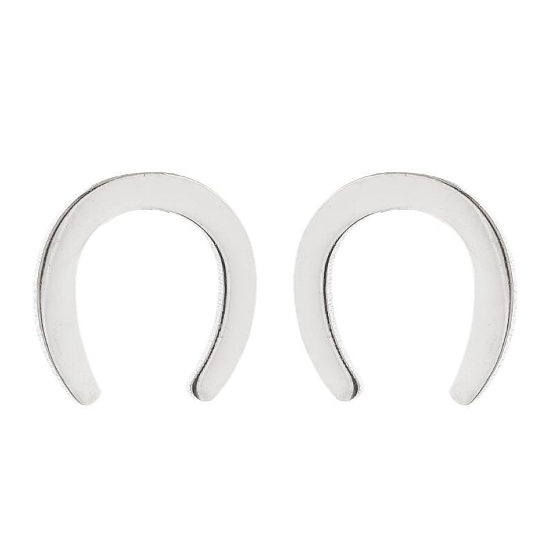 Stainless Steel Geometric Animal Earrings Set: Water Drop, Horseshoe, Heart, Cross, Fish, Snake Designs