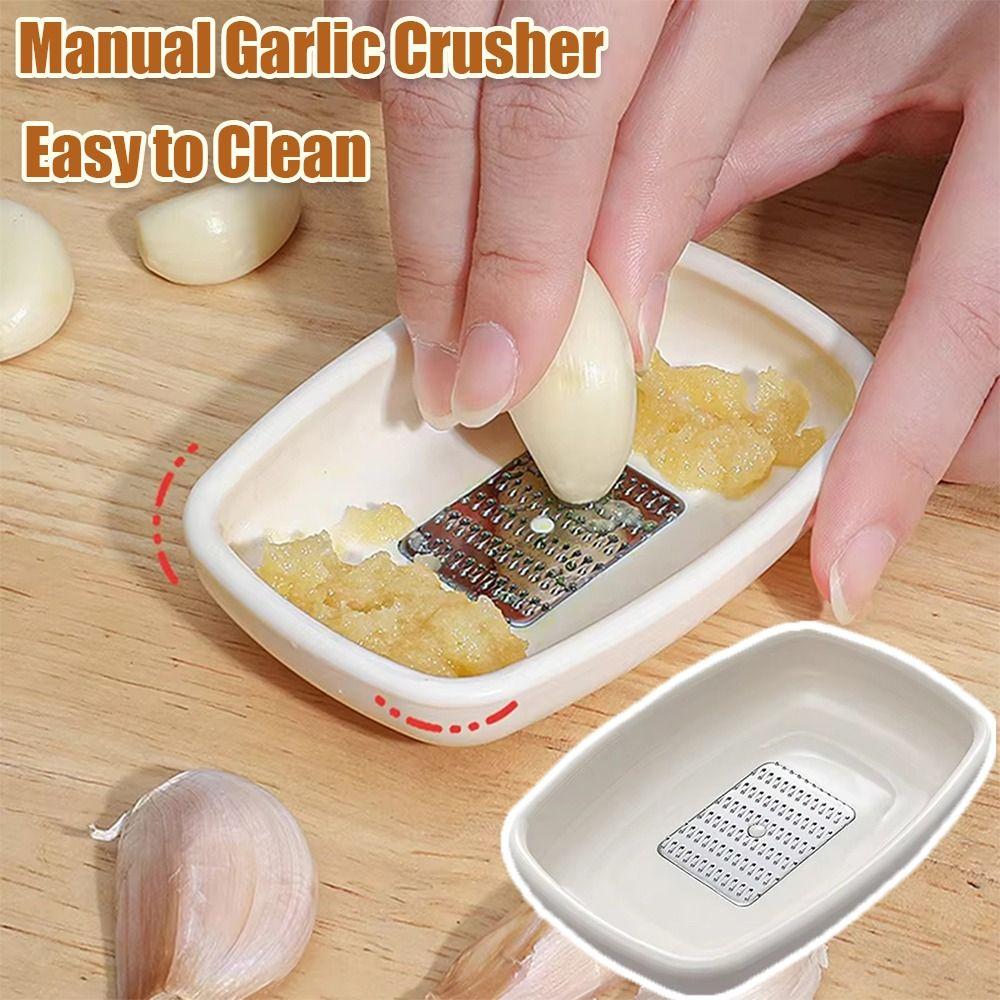 Durable Manual Garlic Ginger Grater Japanese Style Easy to Clean Garlic Masher Convenient Ginger Grinding Masher Kitchen Tool