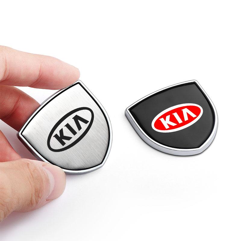 1Pcs Metal Auto Door Shield Emblem Car Body Badge 3D Sticker For KIA Sportage Ceed Rio 3 4 k2 k3 k4 k5 k6 K7 K8 Picanto Sorento Optima