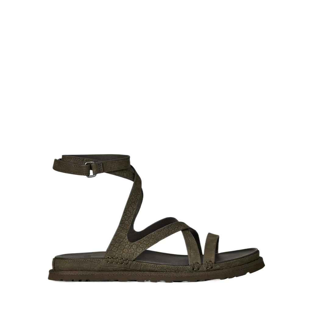 UGG Leather Golden Comfortable Embossed Roman Sandals Women sandals 1178570-DNSS