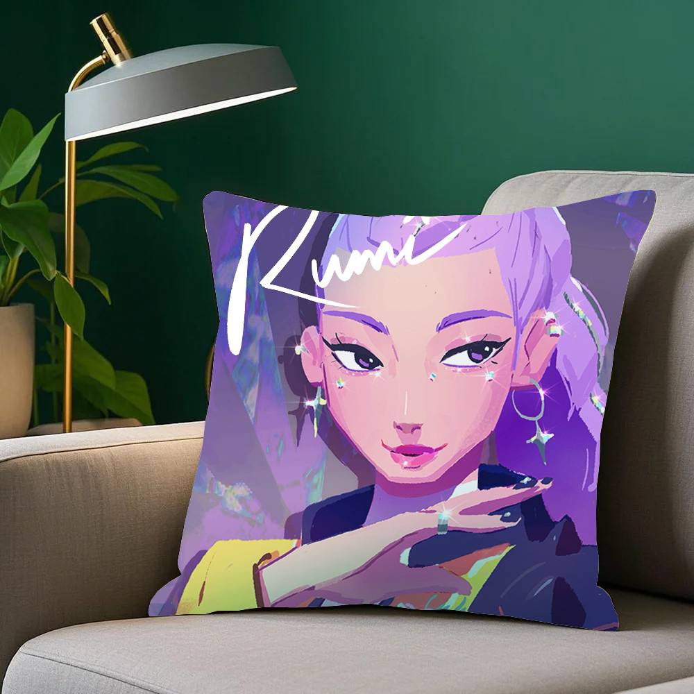 

Кіно K-KPop D-Мисливці на демонів Наволочка Наволочка для дивана Декор кімнати дому 12x12Inch