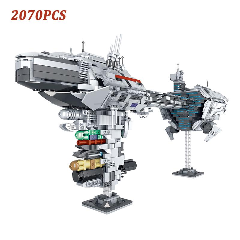 2070pcs Movie Series Nebula Medical Corvette Frigate Building Blocks Model-57273 Kit MOC Bricks Children Toys Gifts