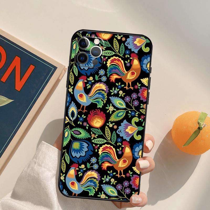 Chicken Hen Rooster Funda Case For iPhone 16 Pro Max 15 14 11 12 13 Pro Max Mini XR 16e 16 15 Plus Phone Cover