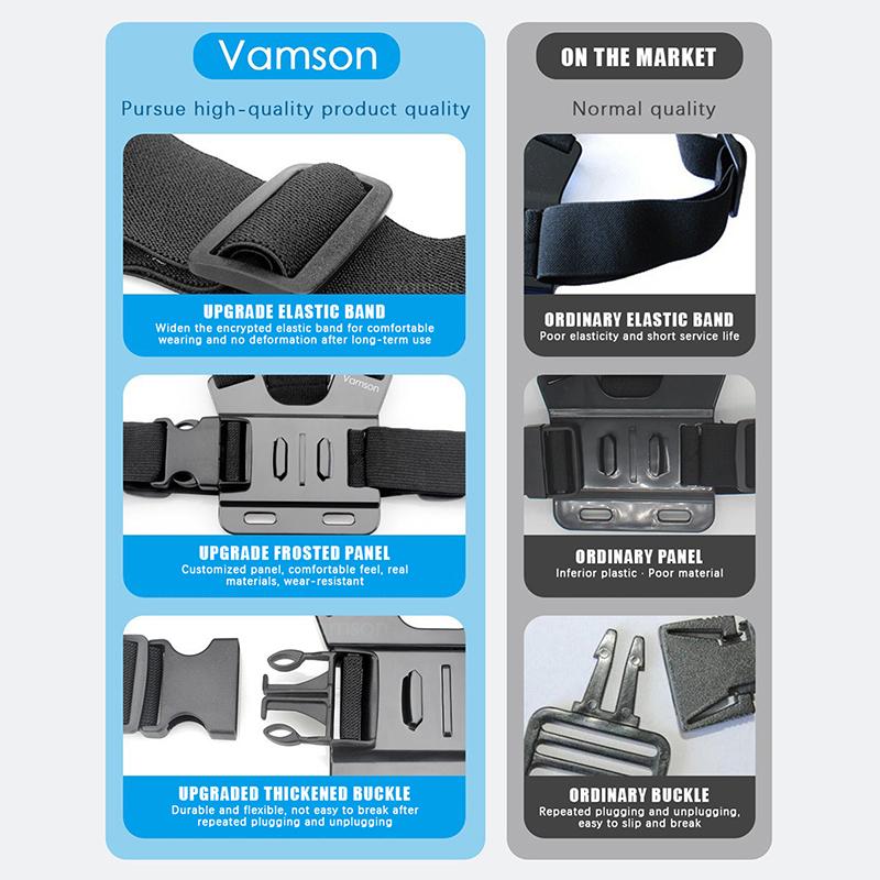 1/3/4/5Pcs Adjustable Action Camera Head Strap Mount Accessories For Skiing Hiking Vlogging Outdoor Sports