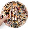 50 German Shepherd Cartoon Stickers: Waterproof, Decorative for Phone Cases, Water Bottles, Journals