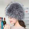 Fox Hair Hat Female Winter Version Warm Ear Protection Fur Hat Bere Snow Hat Ski Bag Head Hat Thin