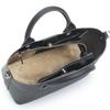 Barcos Shrink Leather 2-Way Handbag (Small Size) for Women, Mini BagShoulder Bag, 3-Layer Design for Easy Sorting, Taupe