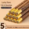 YouShu Wenge Wood Chopsticks - 5 Pairs