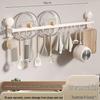 Cup Suction Nodrill Hook Kitchen Wallmounted Storage Rack For Spatulas Spoons Knives
