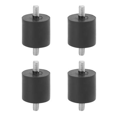 4Pcs Rubber Shock Absorber Foot Pad Mute AntiVibration ScrewType Buffer for Air Compressors(M6 )