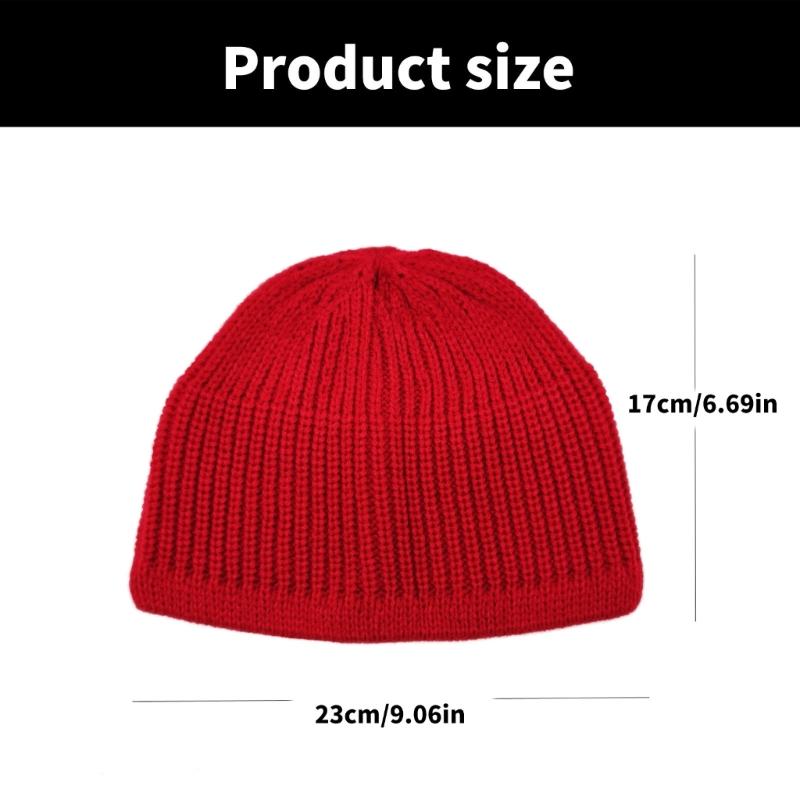 Kufi Muslims Men Namaz Prayer Hat Traditional Islamic Kufi Hat Eid Gift Knitted Muslims Men Prayer Hat