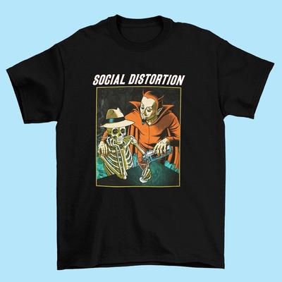 Camiseta de gira de Social Distortion Talla completa S-5XL NI186 Camiseta unisex
