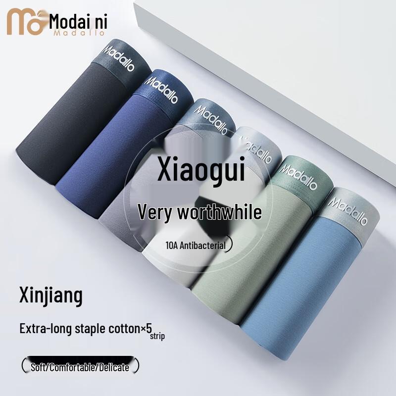 

Men s Modal Cotton Antibacterial Boxer Briefs 5-Pack L (80-100 lbs)