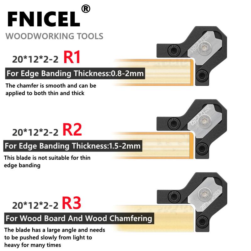 Quick Edge Deburring Trimmer - Handheld Woodworking Chamfer Tool - Manual Corner Arc Scraper for Fast Finishing and Smoothing