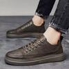High-quality Leather Casual Fashion Luxury Brand Men's Breathable Flat Shoes With Lace Oxford Comfortable Outdoor Running Shoes