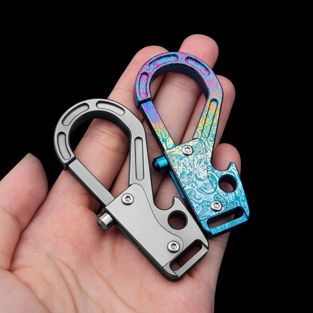 Titanium Alloy Multi-functional Car Keychain EDC Tool for Men & Women - High-end Gift