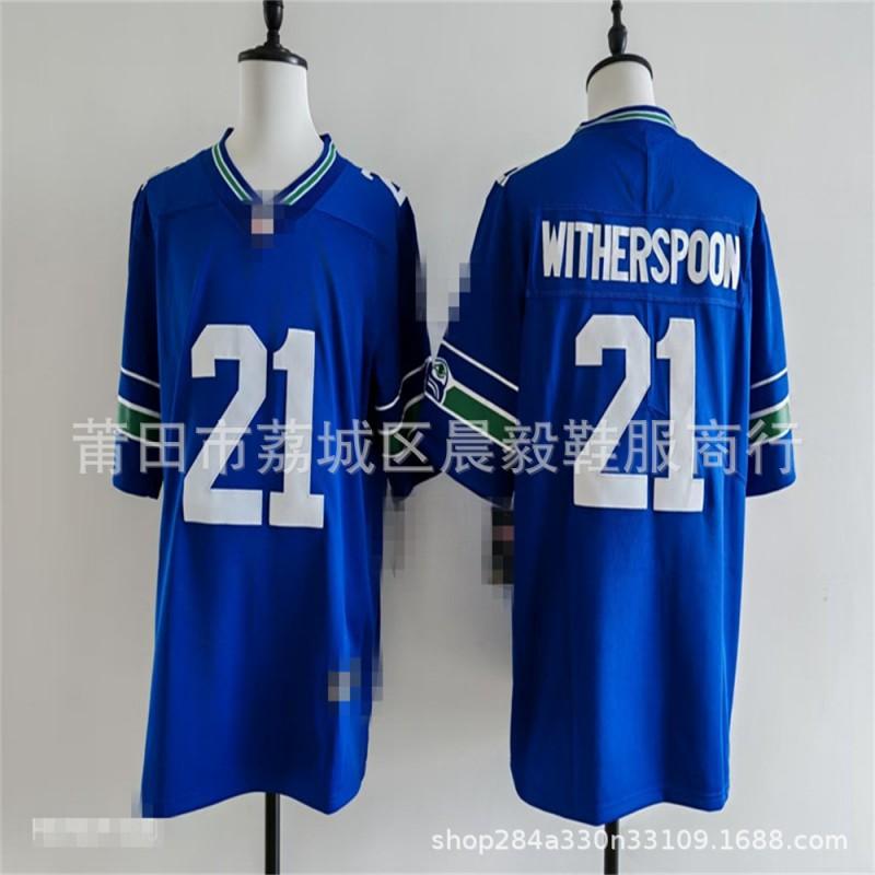 Seattle Seahawks Vintage Football Jersey Mens Embroidered NFL Style Team Apparel Sports Fan Wear Running Cycling