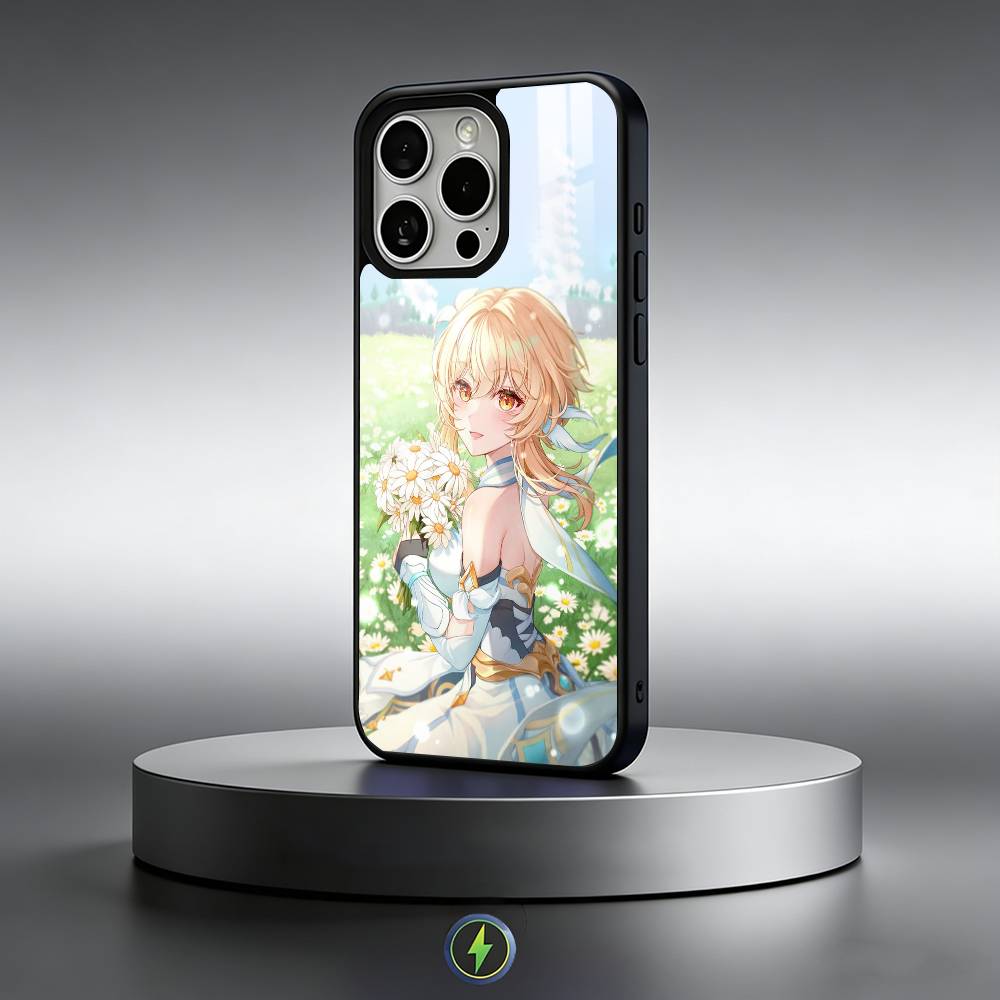 G-Genshin Lumine Impact   Phone Case For iPhone17,16,15,14,13,12,11 Plus,Pro Max Magnetic For Magsafe Wireless Charging