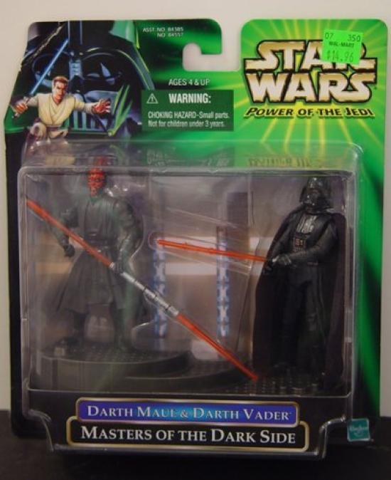 Star Wars Power of the Jedi Darth Maul Darth Vader of the Dark 2-Pack Figures & (Master Side)