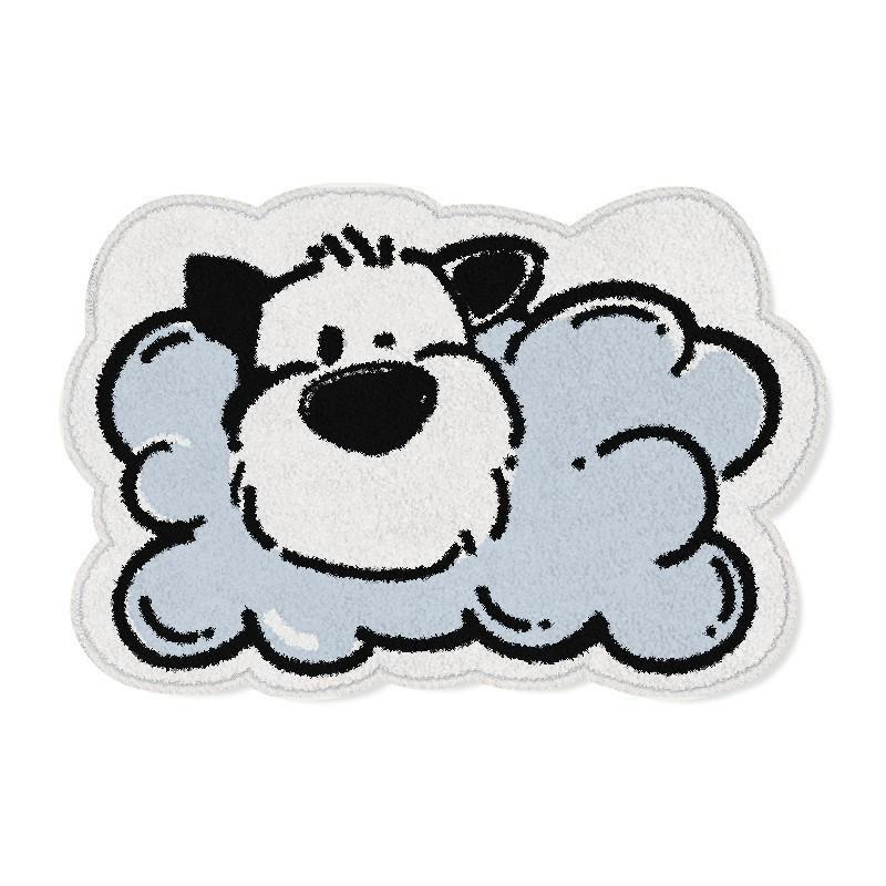 

Cartoon Puppy Bathroom Moisture-wicking Floor Mat Home Foot Mat Bathroom Door Special Toilet Anti Slip Carpet Durable 45*60cm