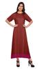 Moomaya Solid Casual Cotton Dress For Women A-Line Long Maxi Kurti Women