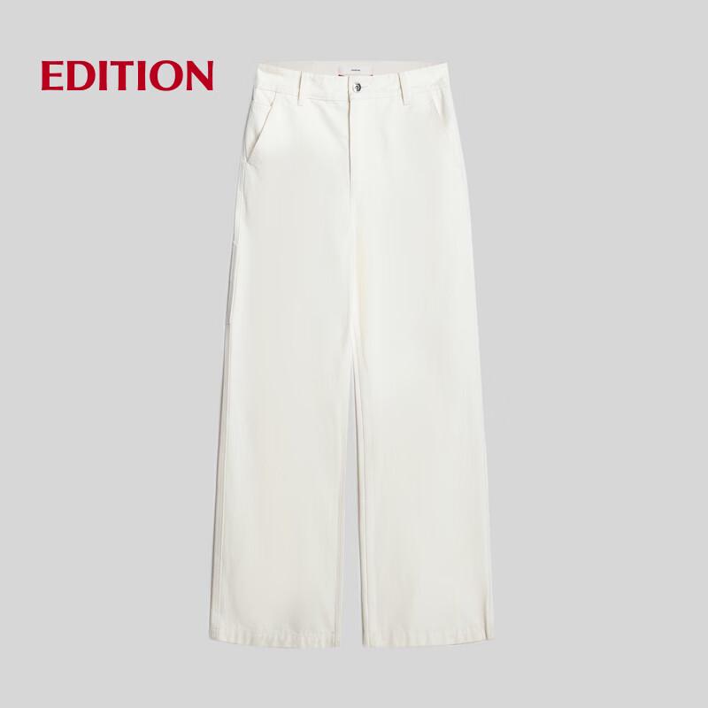 edition RED LABEL 2025 Winter Raw White Denim Trousers