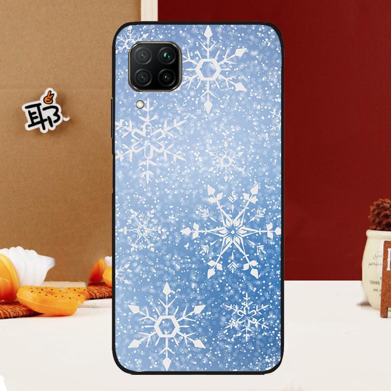 Snow Snowflake Winter For Huawei Nova Y91 Y90 Y61 Y60 Y70 5T Nova 9 10 SE 11 3i 7i 8i P20 P40 Lite P30 Pro Case