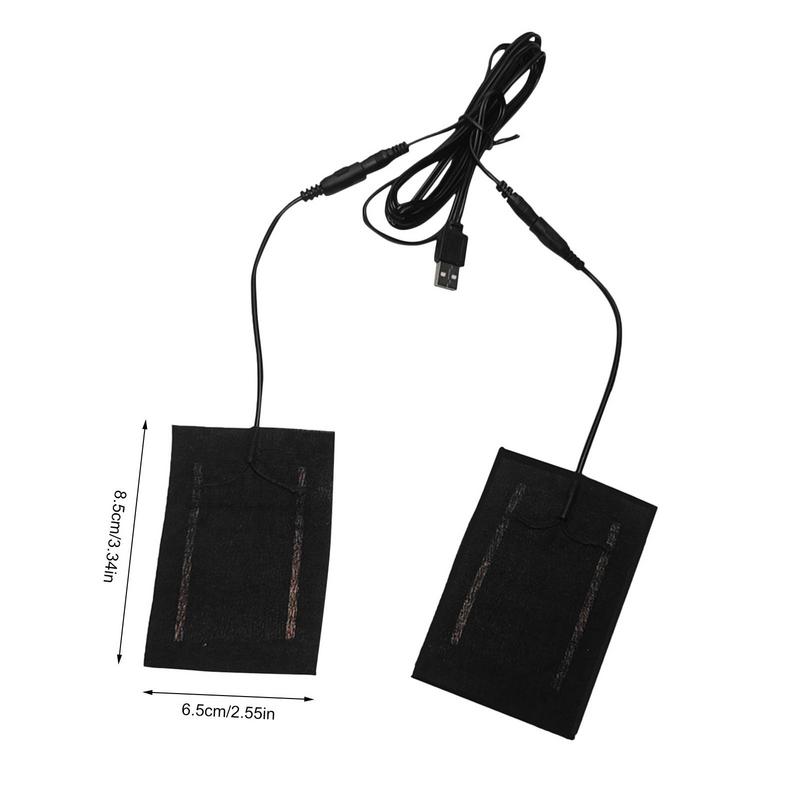 USB Clothes Heater Pad Electric Heating Pad 2 In 1 Winter Heating Pad Electric Heating Sheet Heating Warmer Pad For Vest Jacket
