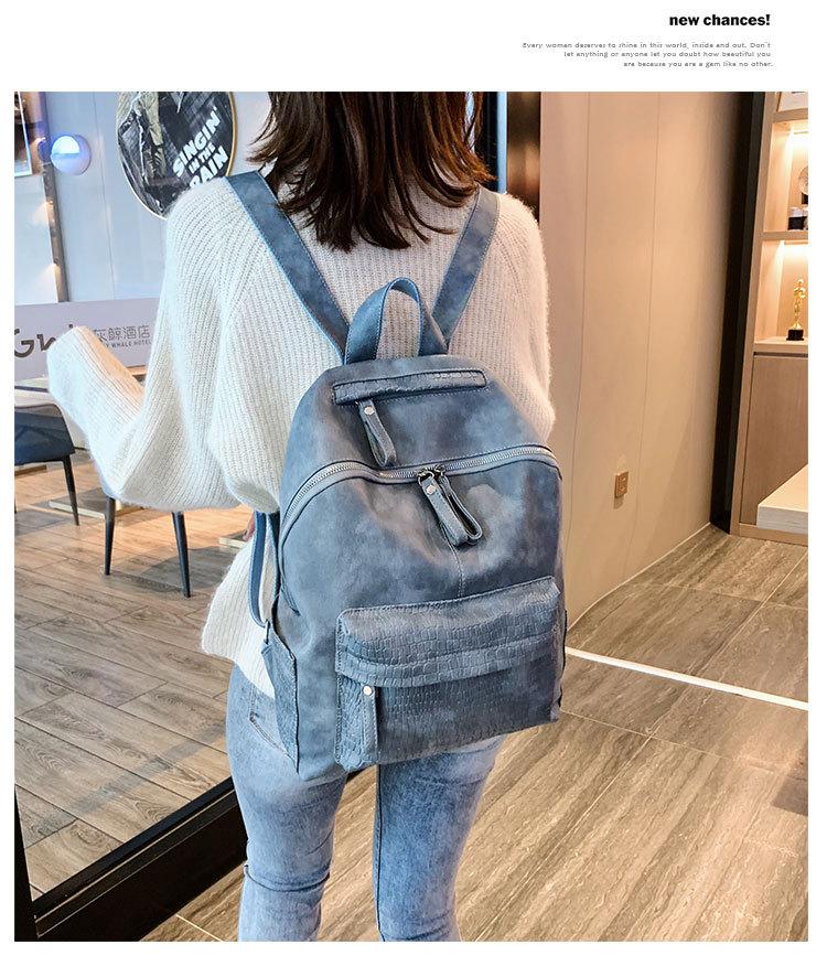denim backpack new look