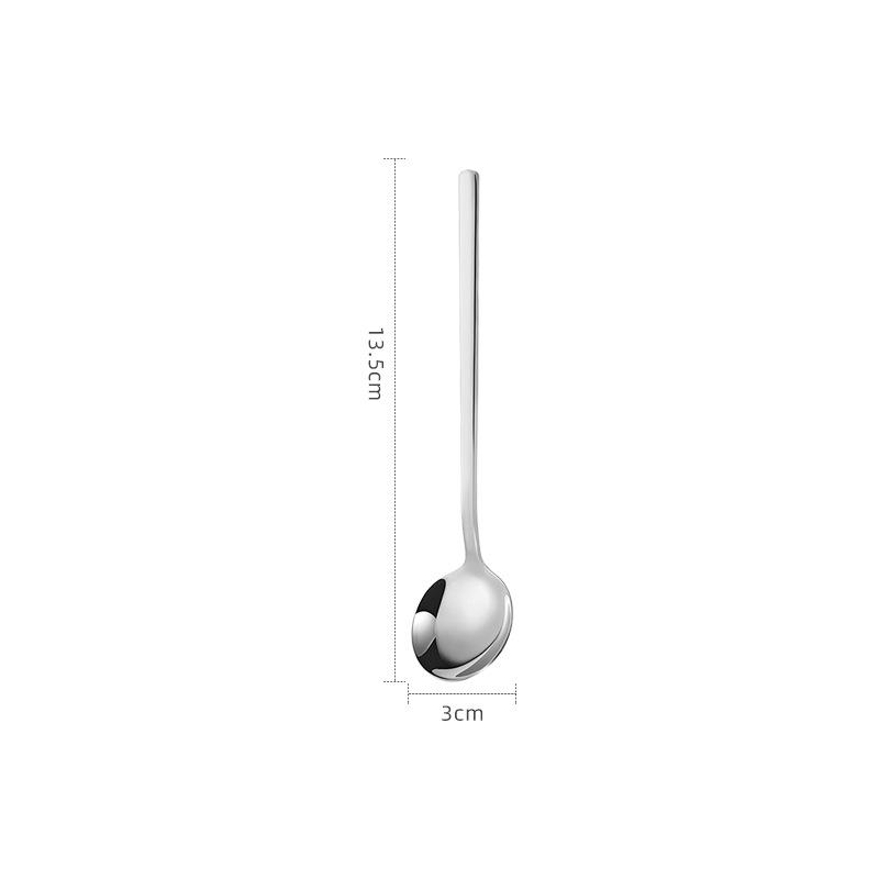 10Pcs Stainless Steel Coffee Spoons, Dessert Spoons, Teaspoons, Seasoning Spoons,Suitable For Home, Cafe,Party, Kitchen Supplies